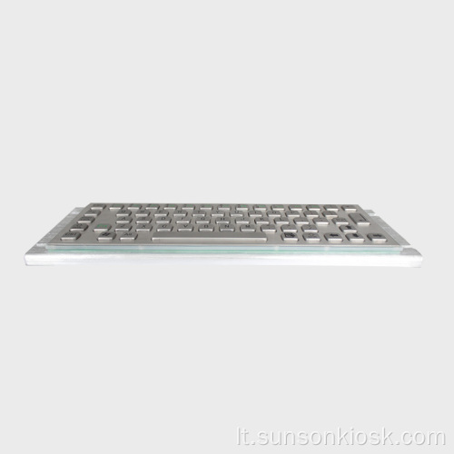 Metalinė Brailio rašmenų klaviatūra su jutikliniu kilimėliu